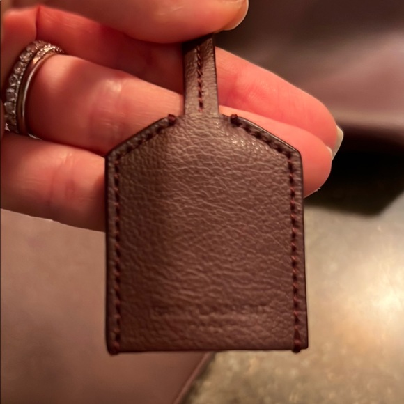 Saint Laurent Burgundy Leather Tote Bag - Picture 5 of 10